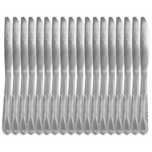 Gibson Everyday Jasper 18 Piece Dinner Knife Set In Silver