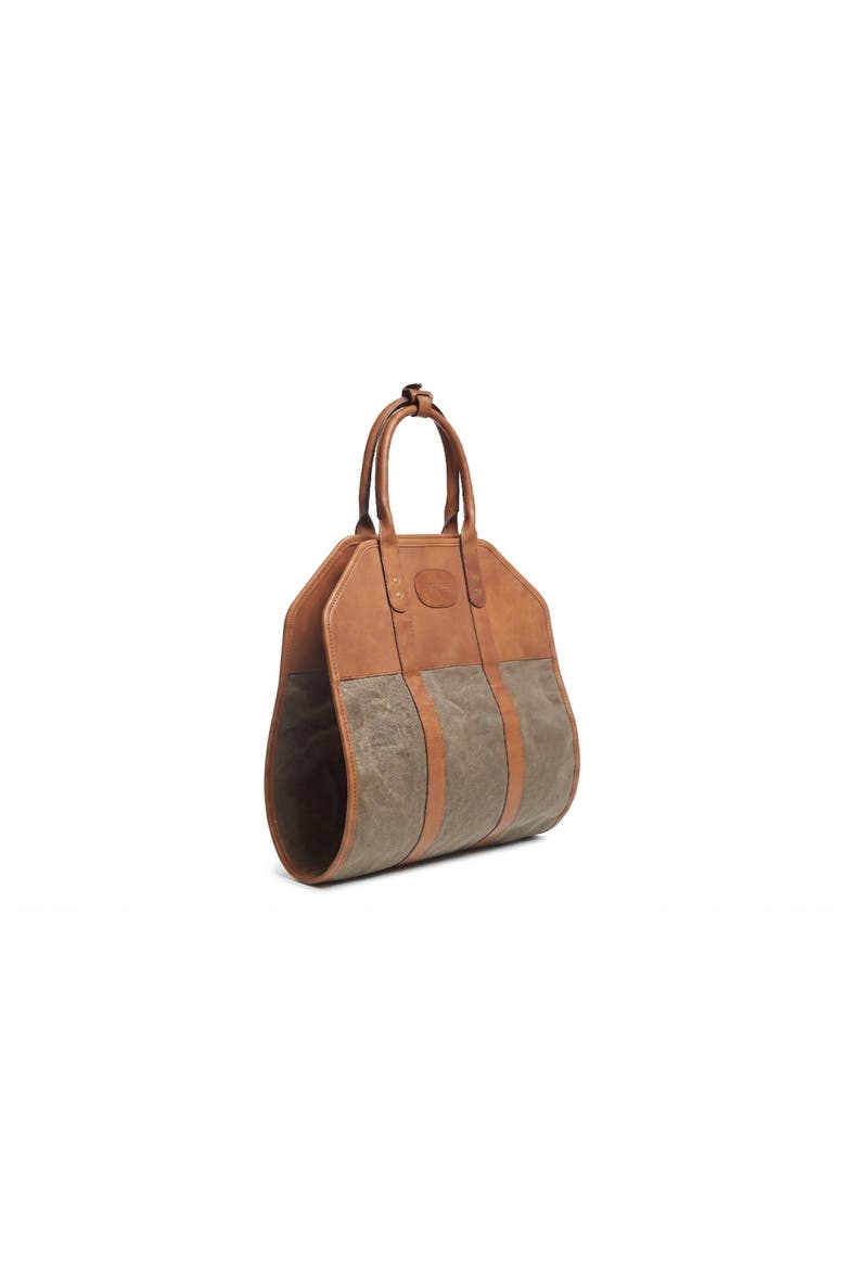 Rayburn Waxed Canvas Log Carrier, Alternate, color, Olive
