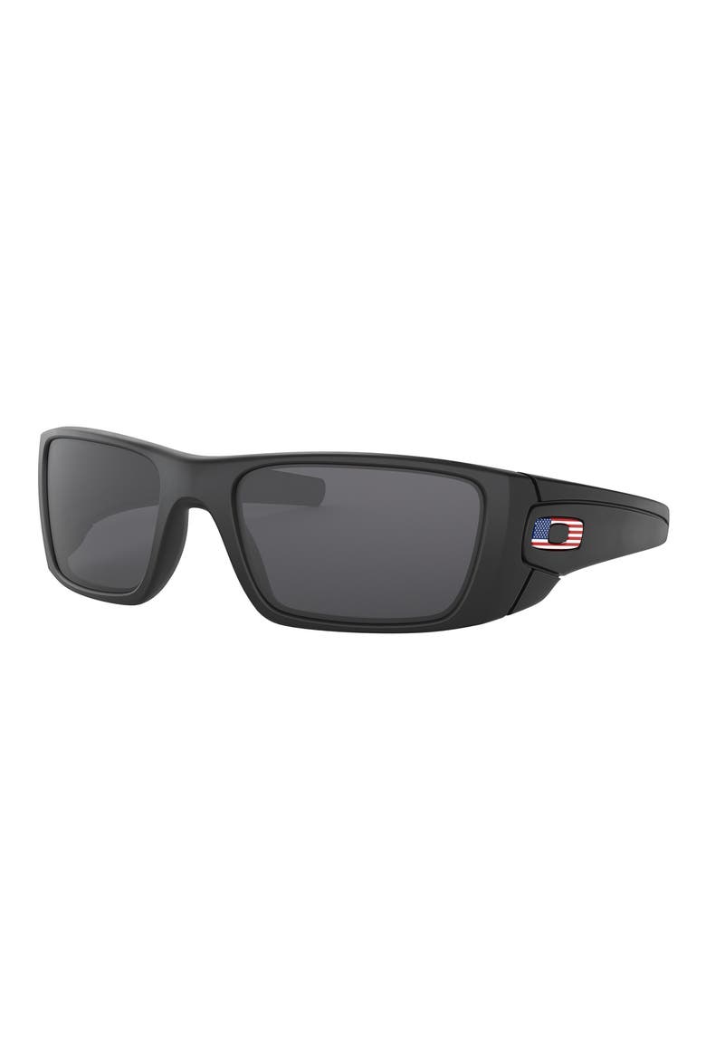 Fuel Cell 60mm Rectangular Sunglasses, Alternate, color, MATTE BLACK