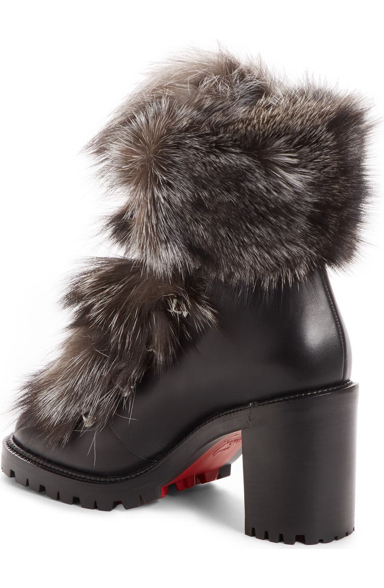 Christian Louboutin Fanny Genuine Fur Boot, Alternate, color,