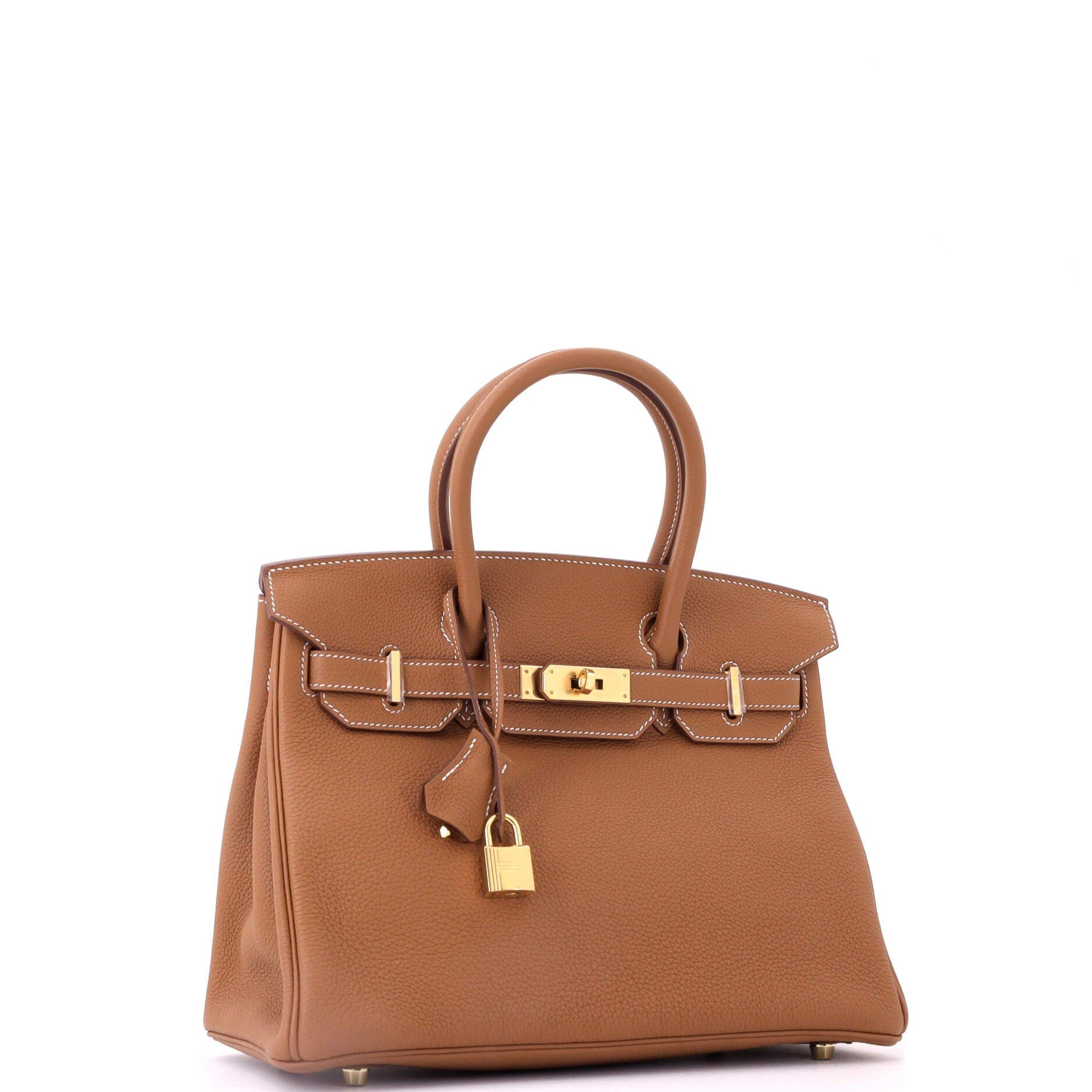 Birkin Handbag Brown Togo with Gold Hardware 30, Alternate, color, Metallic Gold