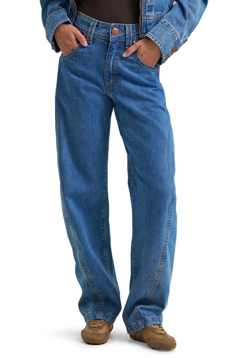 Super Barrel High Waist Wide Leg Jeans, Main, color, COWBOY FADE