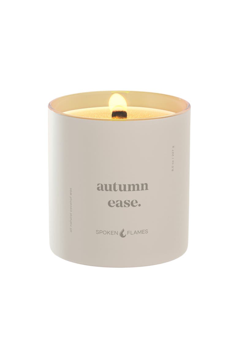 Autumn Ease Candle, Main, color, Light Beige/Off-White