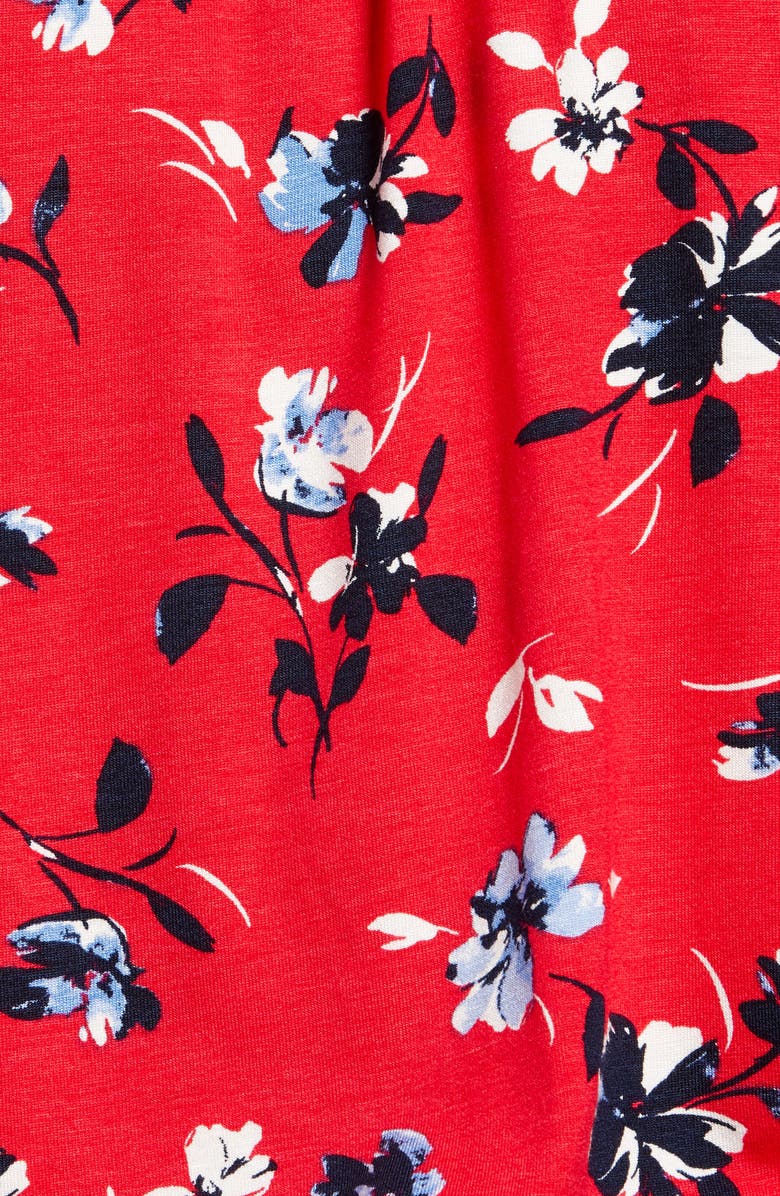 Loveappella Floral Off the Shoulder Top, Alternate, color, Red