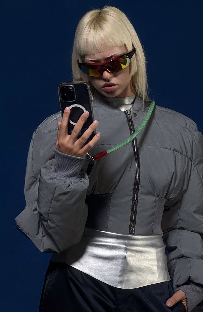 PLEASURES x Topologie Phone Strap, Alternate, color, Blue / Green