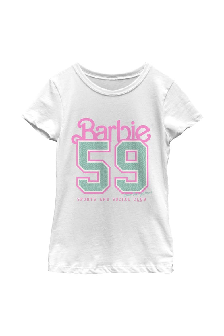 Girls' Sports And Social Club Logo T-Shirt, Main, color, White