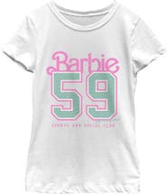 Barbie Girls' Sports And Social Club Logo Graphic Short Sleeve T-Shirt
