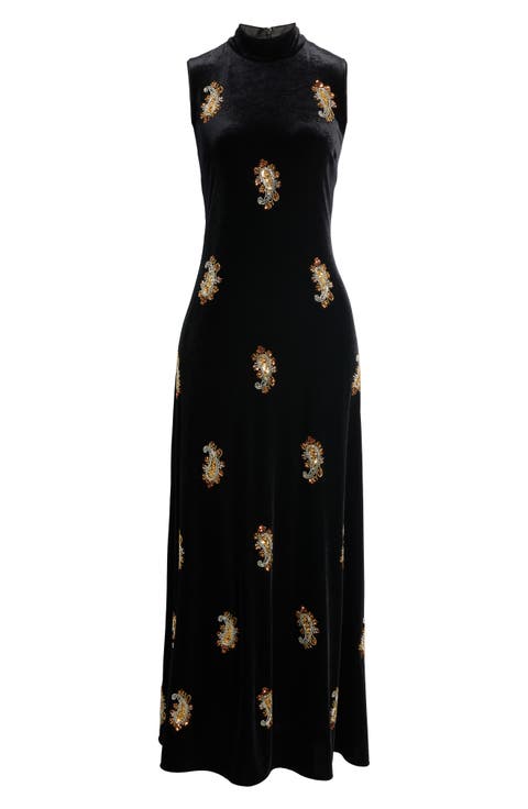 The Vani Velvet Maxi Dress