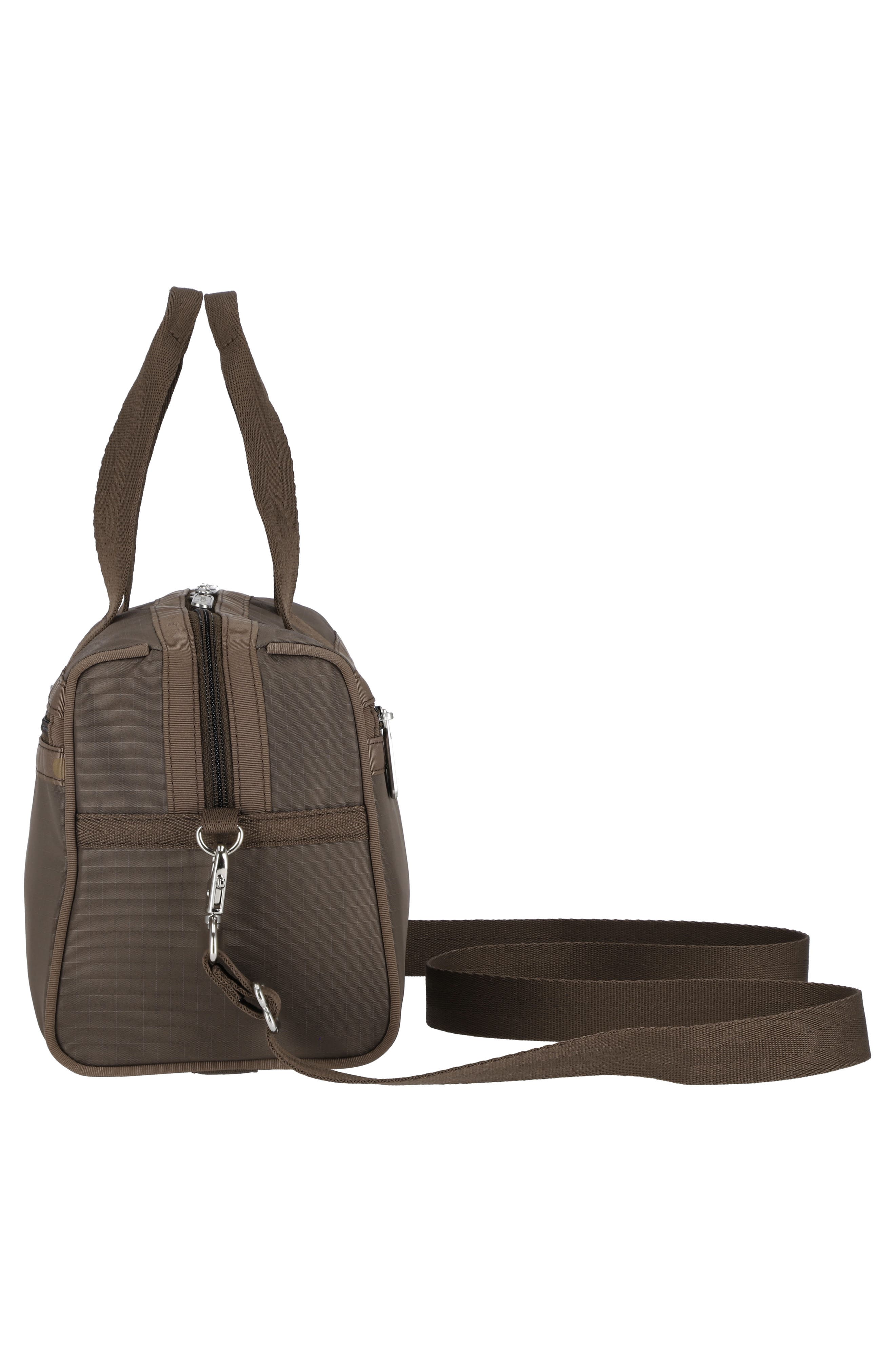 LeSportsac Everyday Nylon Satchel Bag, Alternate, color, Dark Chocolate