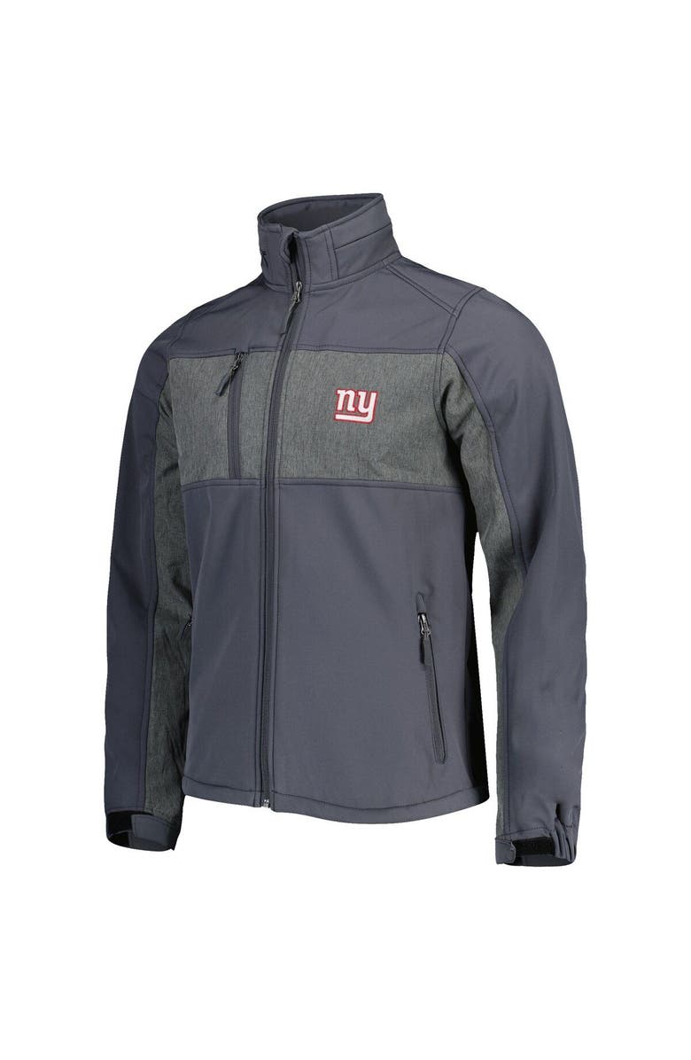 DUNBROOKE Men's Dunbrooke Graphite New York Giants Circle Zephyr Softshell Full-Zip Jacket, Alternate, color, Graphite