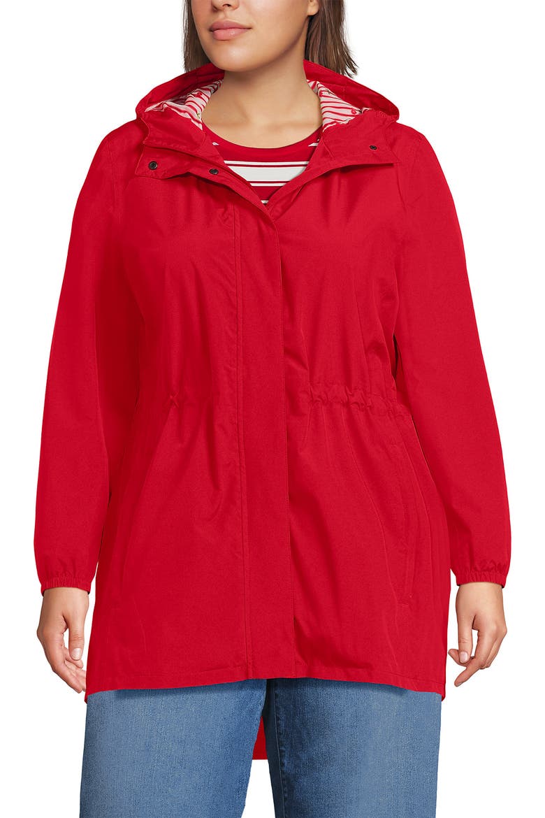 Squall Packable Waterproof Raincoat, Main, color, Compass Red/Cherries