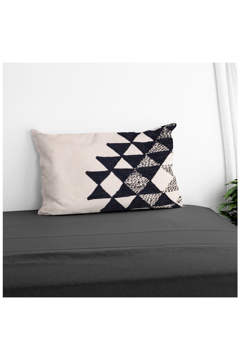 Geometric Accent Pillow, Alternate, color, BEIGE