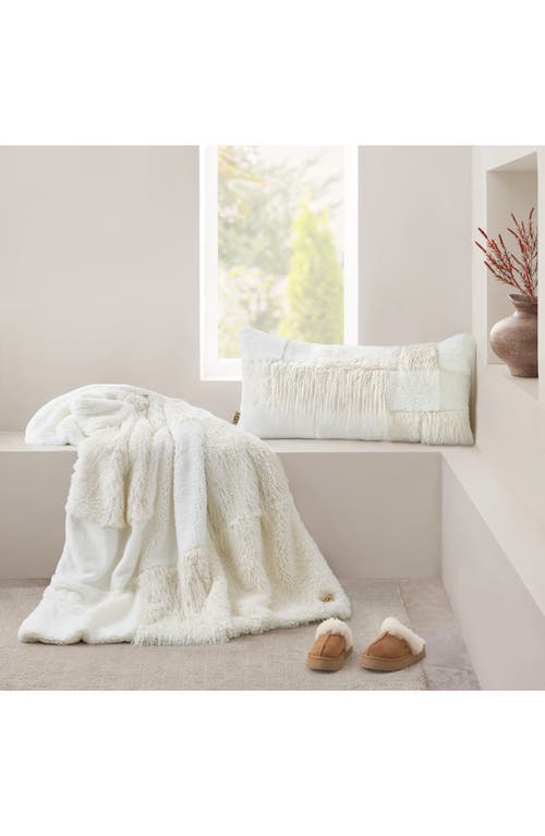 Ugg(r) Corben Faux Fur Accent Pillow In White
