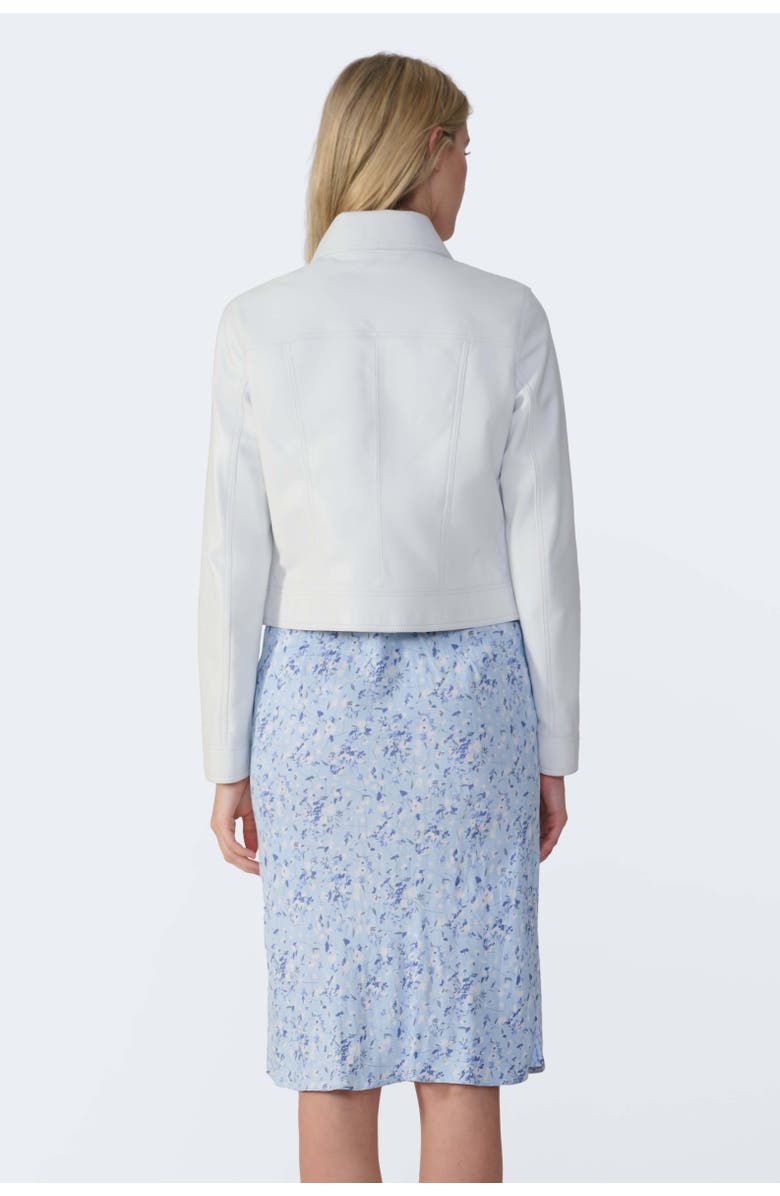 Furniq UK Flora Leather Jacket, Alternate, color, White