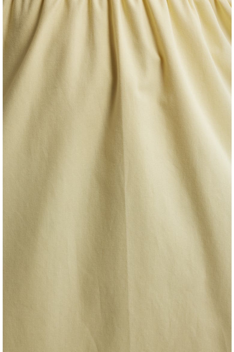 Pleat Sleeve Cotton Dress, Alternate, color, BUTTERCUP