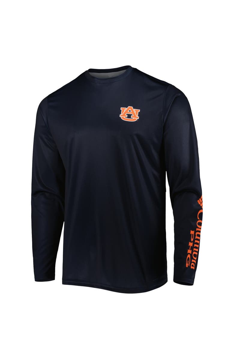 Columbia Men's Columbia Navy Auburn Tigers Terminal Shot Omni-Shade Omni-Wick Long Sleeve T-Shirt, Alternate, color, 