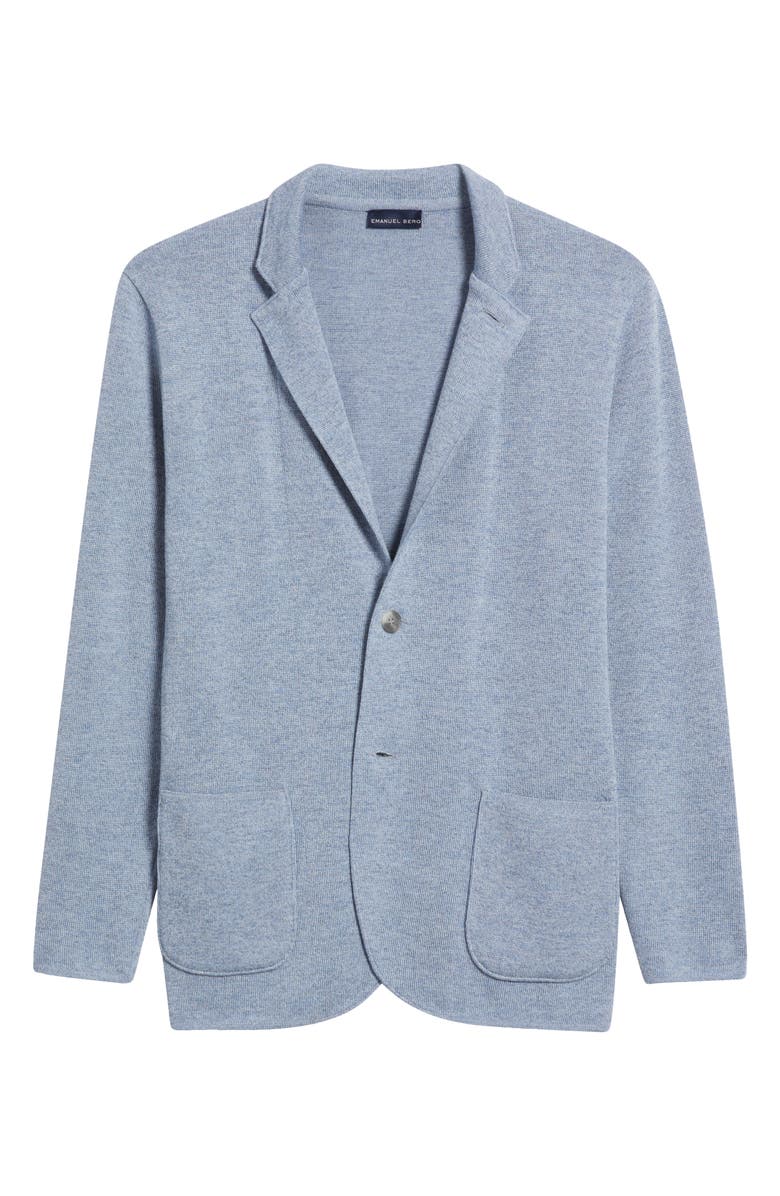 Emanuel Berg Premium Merino Wool Swacket Sport Coat, Alternate, color, Bright Blue