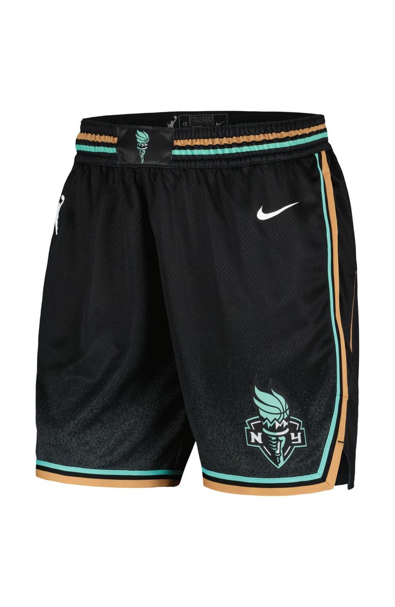 Nike Women's Nike Black New York Liberty On-Court Victory Performance Shorts, Alternate, color, 