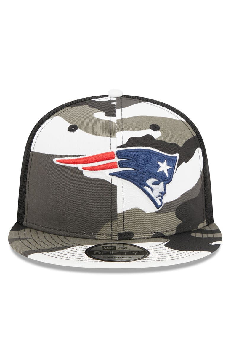 New Era Men's New Era Urban Camo New England Patriots 9FIFTY Trucker Snapback Hat, Alternate, color, 