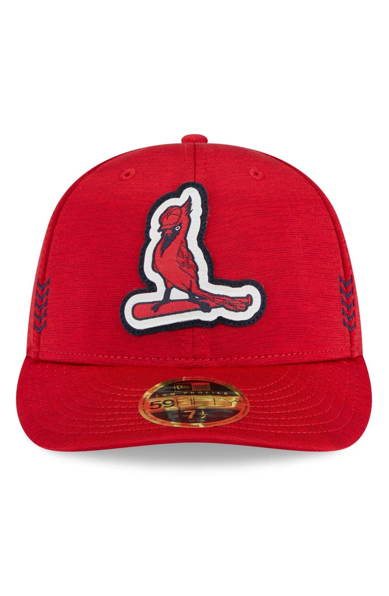 New Era Men's New Era  Red St. Louis Cardinals 2024 Clubhouse Low Profile 59FIFTY Fitted Hat, Alternate, color, 