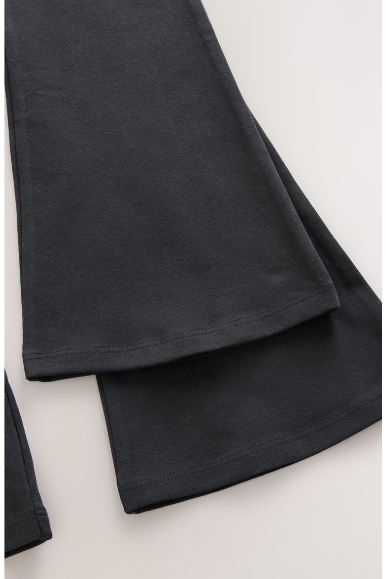 Kids' 2-Pack Flare Leggings, Alternate, color, BLACK