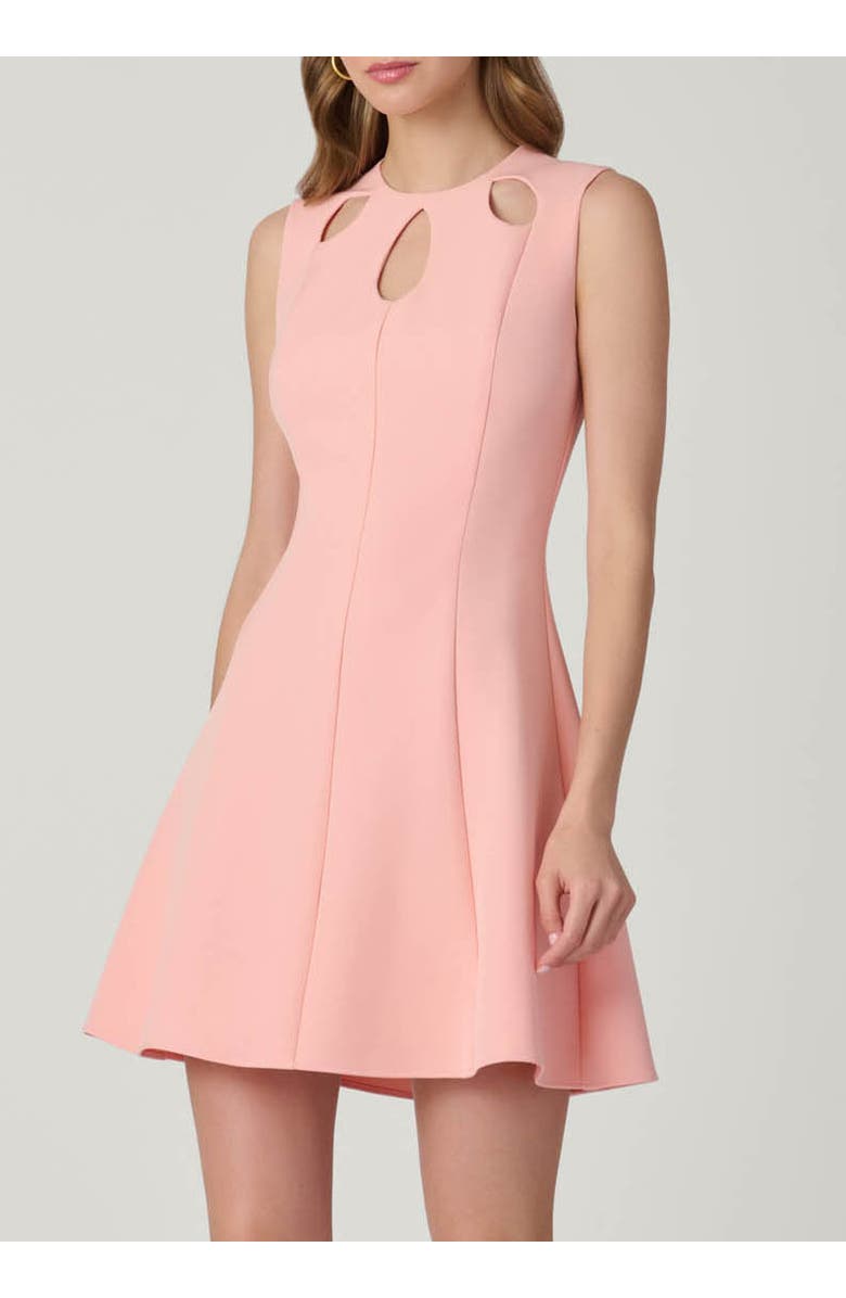 Shoshanna Alexandra Crepe Dress, Main, color, Melon
