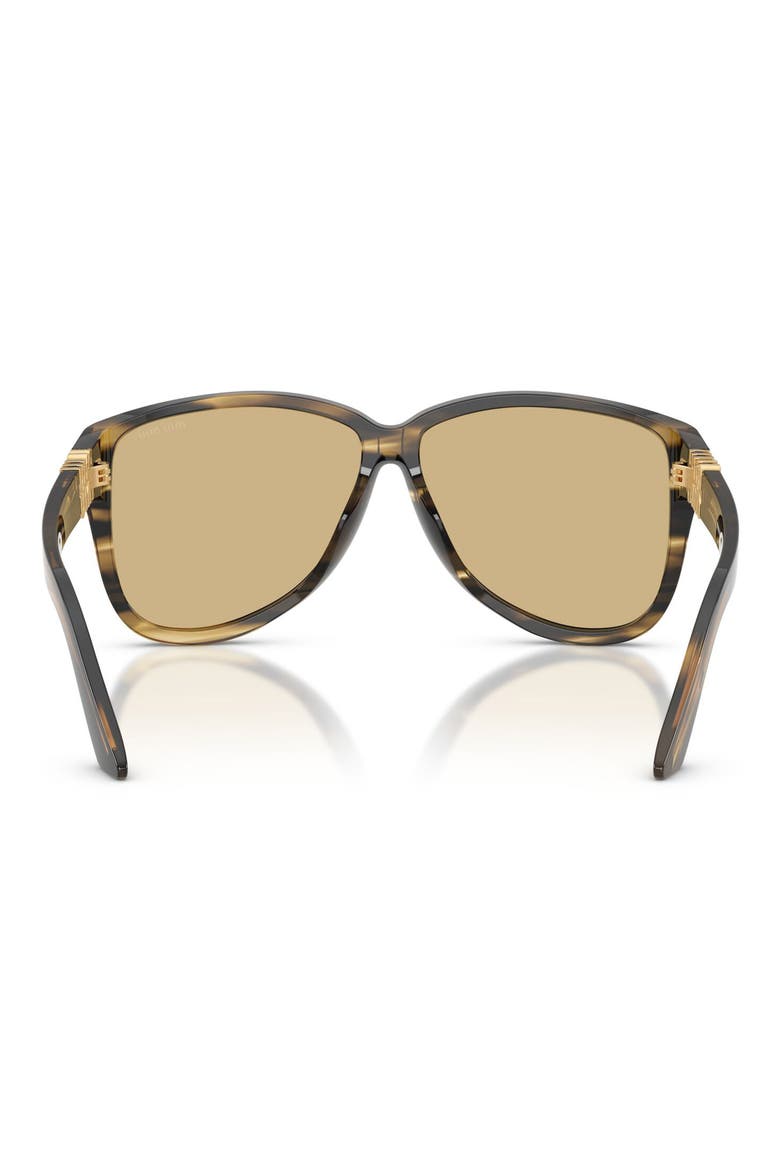 61mm Pilot Sunglasses, Alternate, color, YELLOW