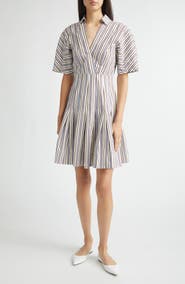 Lela Rose Stripe Cotton Dress