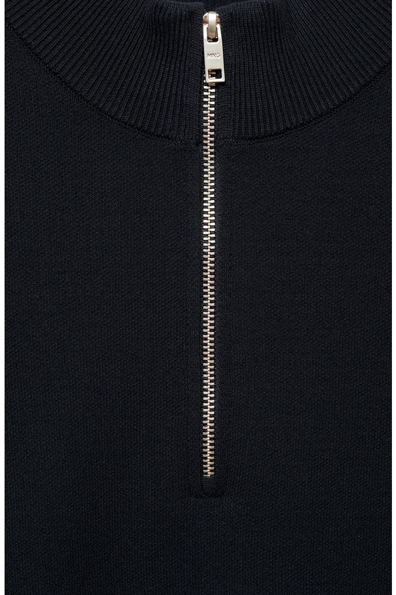 Quarter Zip Sweater, Alternate, color, DARK NAVY