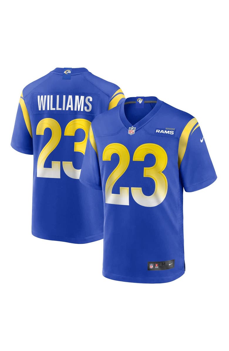 Nike Men's Nike Kyren Williams Royal Los Angeles Rams Game Player Jersey, Main, color, Royal