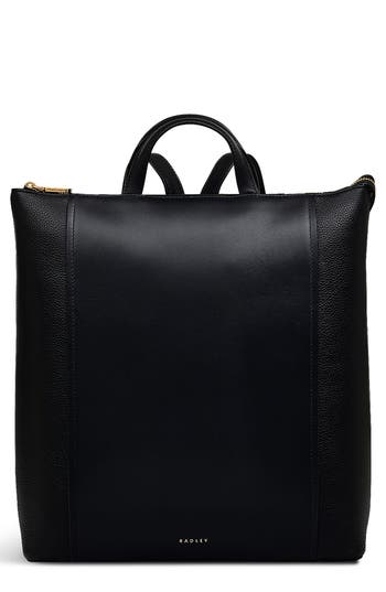 Radley Regents Row Medium Leather Backpack In Black