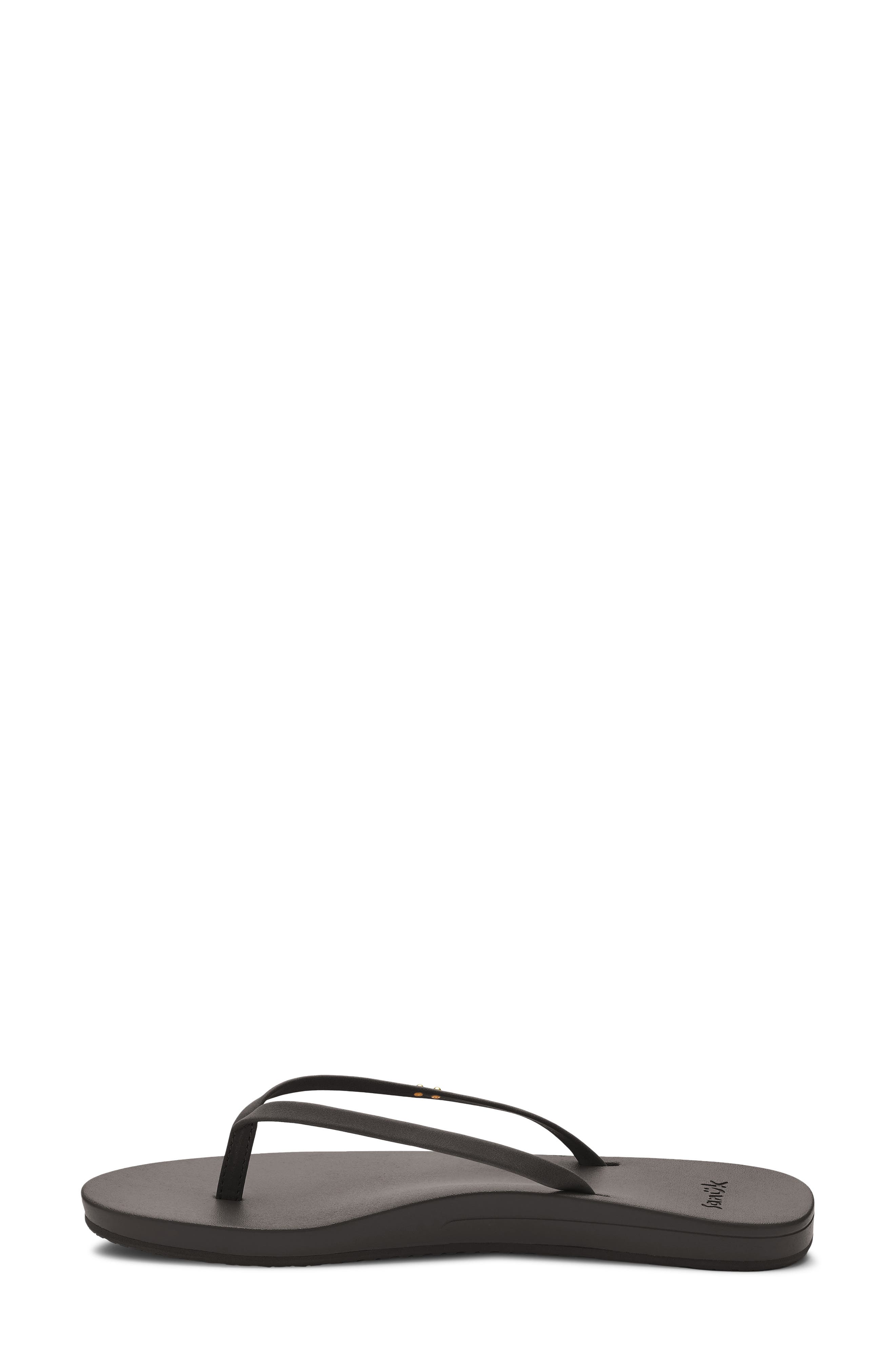 Polly Flip Flop, Alternate, color, BLACK