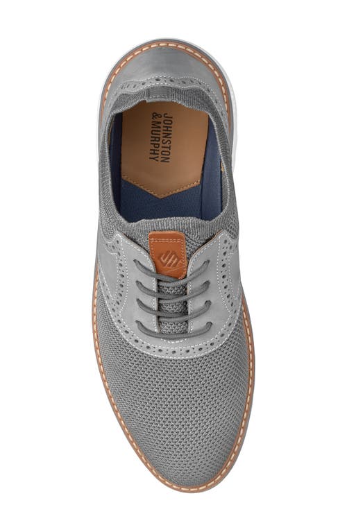 Johnston & Murphy Braydon Saddle Derby In Gray
