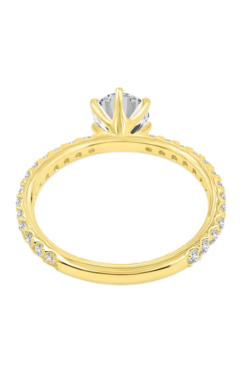 LuvMyJewelry Camille 14K Yellow Gold Round Cut Lab Grown Diamond  Engagement Ring - 1.52 Ct, Alternate, color, 
