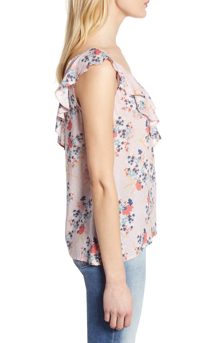 Velvet by Graham & Spencer Challis Ruffle Top, Alternate, color, 