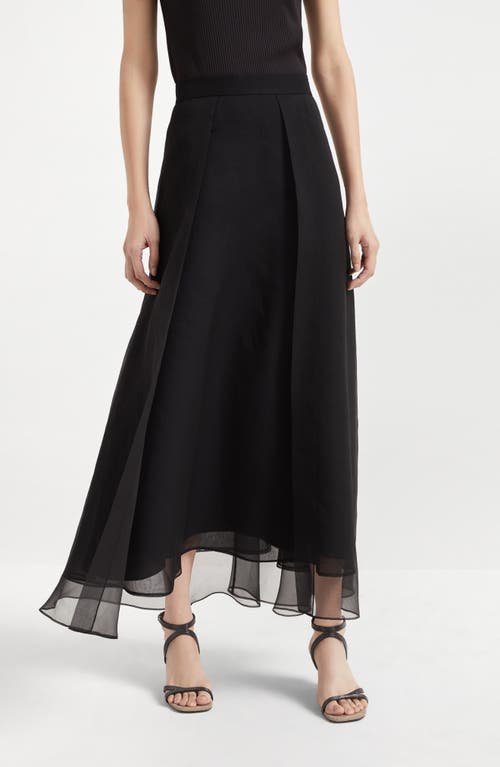 スカート Brunello cucinelli 'Paneled Circle' skirt Brunello Cucinelli Paneled Circle Skirt In Black | ModeSens