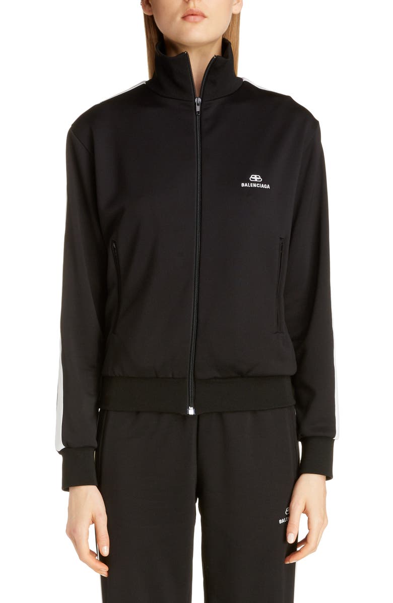 Balenciaga Logo Track Jacket, Main, color, 