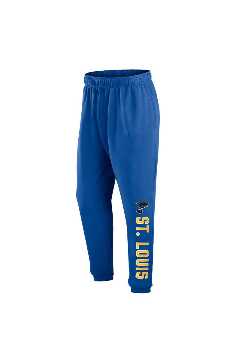 FANATICS Men's Fanatics Blue St. Louis Blues Chop Block Fleece Sweatpants, Alternate, color, Blue