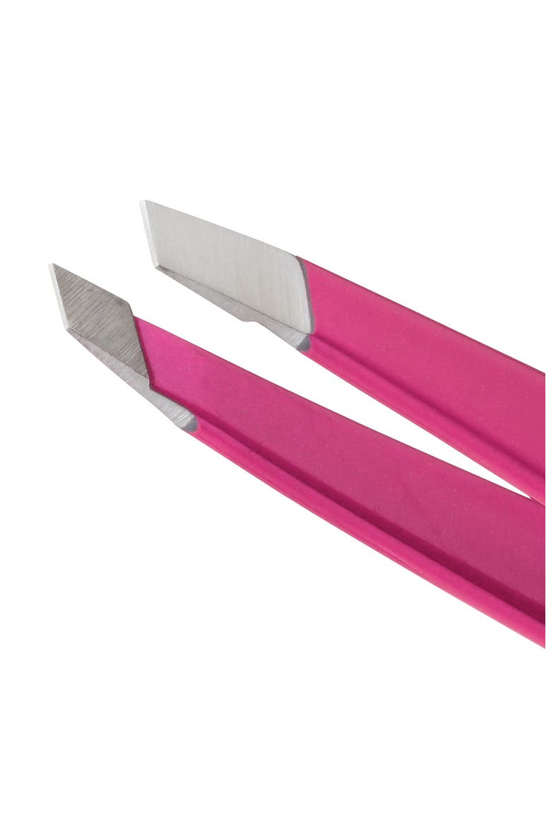 Pretty In Pink Slant Tweezers, Alternate, color, MULTI