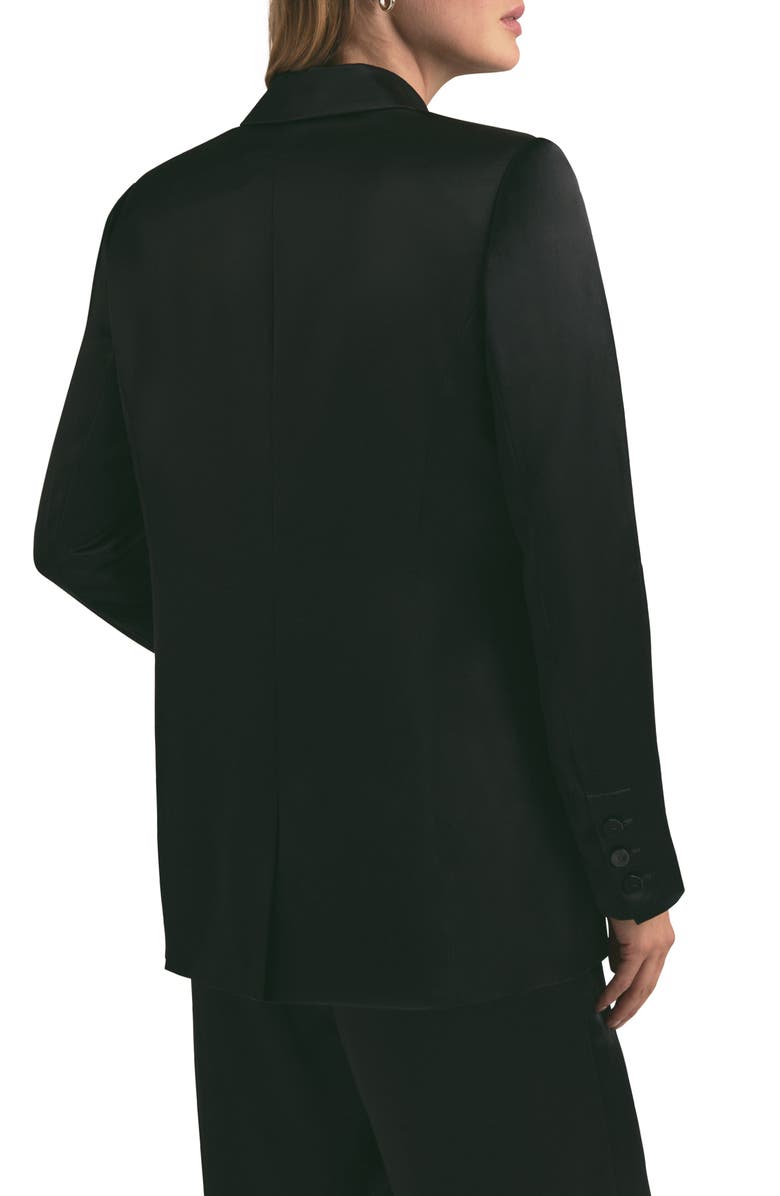 Favorite Daughter Satin Blazer, Alternate, color, Black
