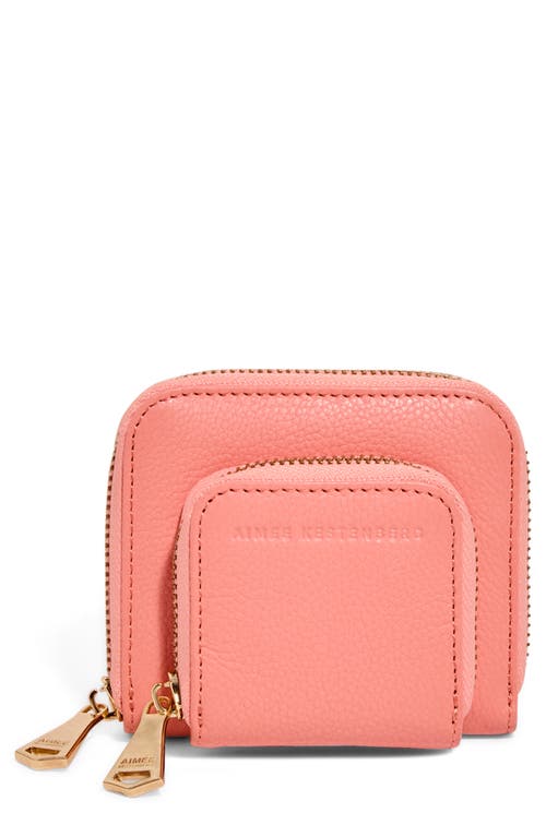 Aimee Kestenberg Bowery Double Zip Around Wallet In Pink