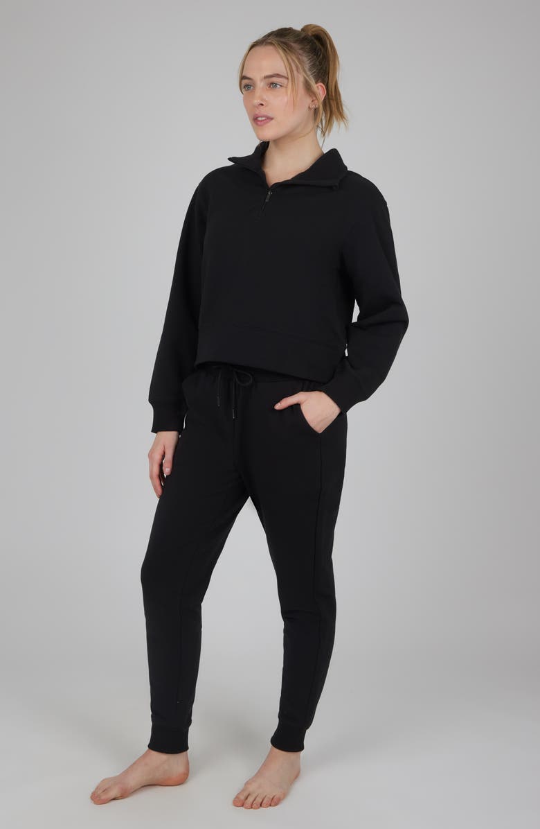 YOGALICIOUS Half Zip Pullover & Joggers 2-Piece Set, Alternate, color, 