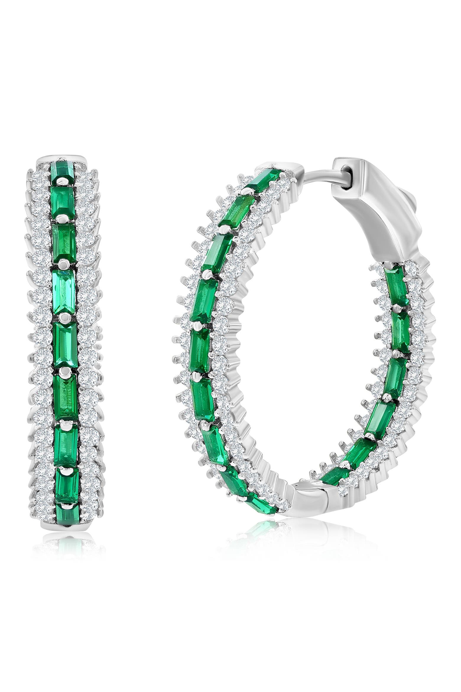 Electronic Lab Storage Racks SIMONA CZ & Lab-Grown Stone Hoop Earrings (Women) | Nordstromrack