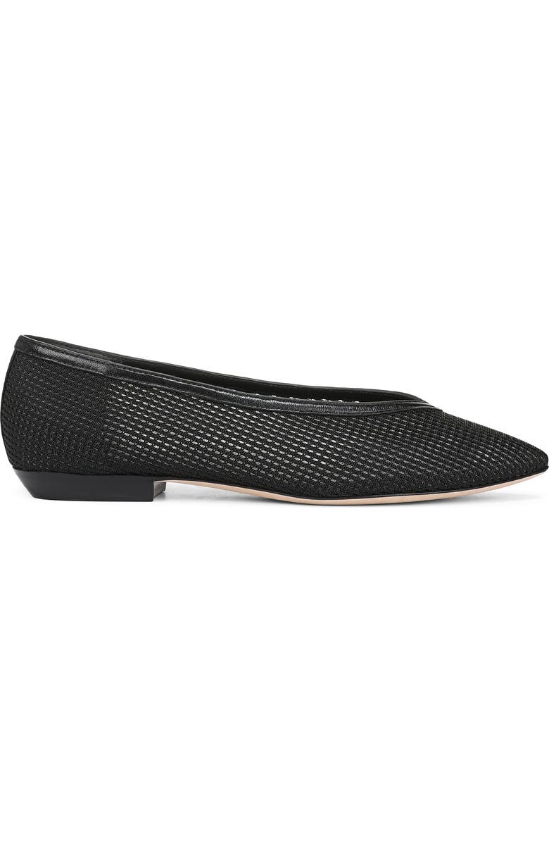 Veronica Beard Bancroft Pointed Toe Flat, Alternate, color, Black