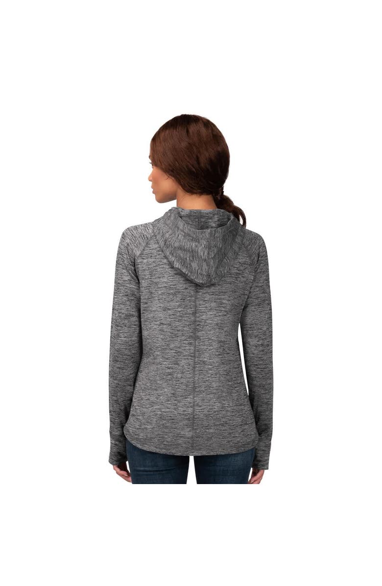 G-III 4HER BY CARL BANKS Women's G-III 4Her by Carl Banks  Heather Gray New York Mets Defender Space Dye Raglan Full-Zip Hoodie, Alternate, color, 