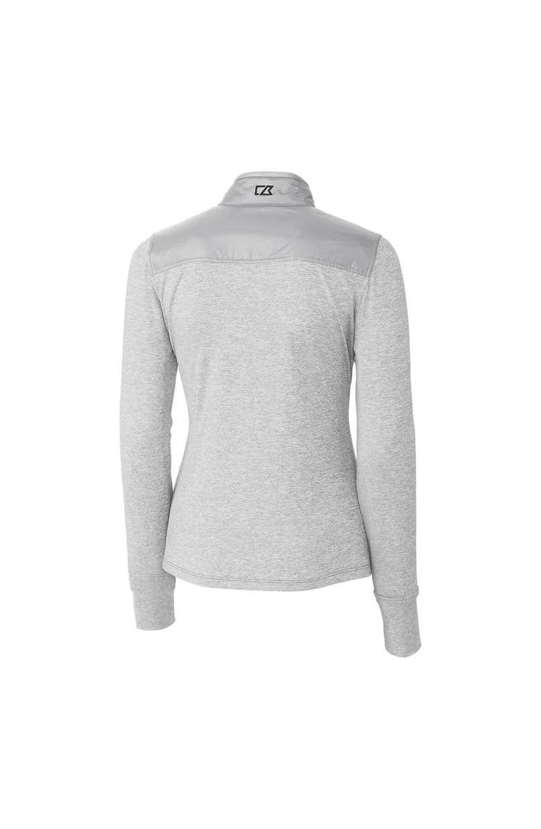 Cutter & Buck Women's Cutter & Buck Gray Southern Illinois Salukis Vault Stealth Hybrid Quilted Full-Zip Jacket, Alternate, color, 