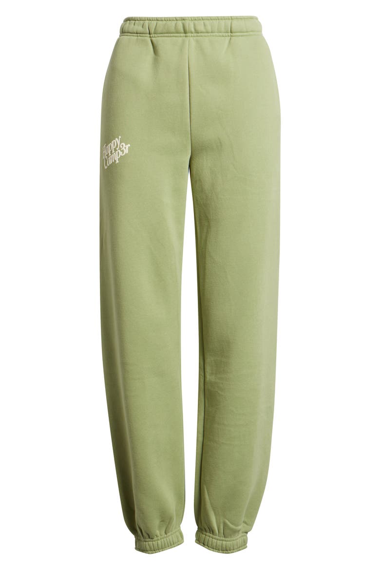 Puff Series Core Logo Cotton Blend Joggers, Alternate, color, MATCHA