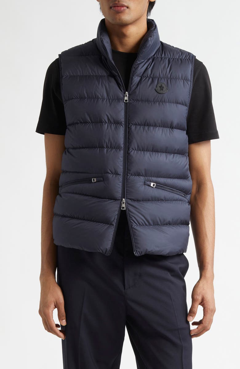 Moncler Lechtal Down Puffer Vest, Main, color, Night Sky