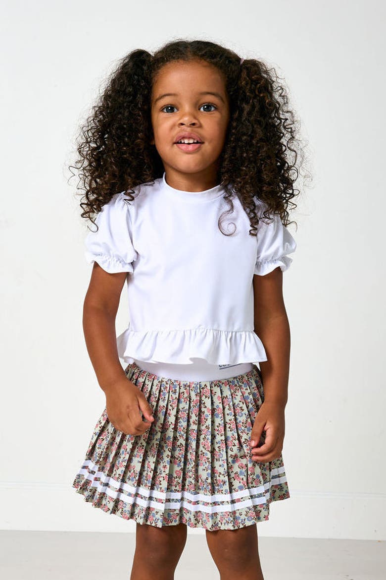 Ruffle Tee, Alternate, color, White