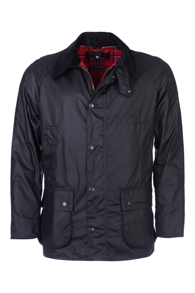 Ashby Waxed Cotton Jacket, Alternate, color, BLACK